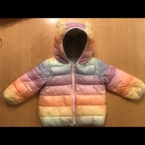 Toddler Girls Baby Gap Rainbow Ombré Jacket